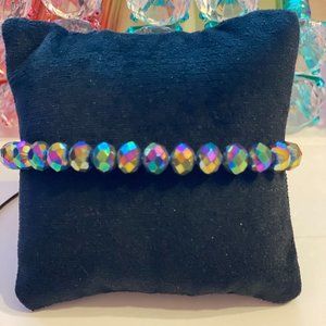 Glitter & Sparkle Boutique Oil Spill Stretch Bracelet